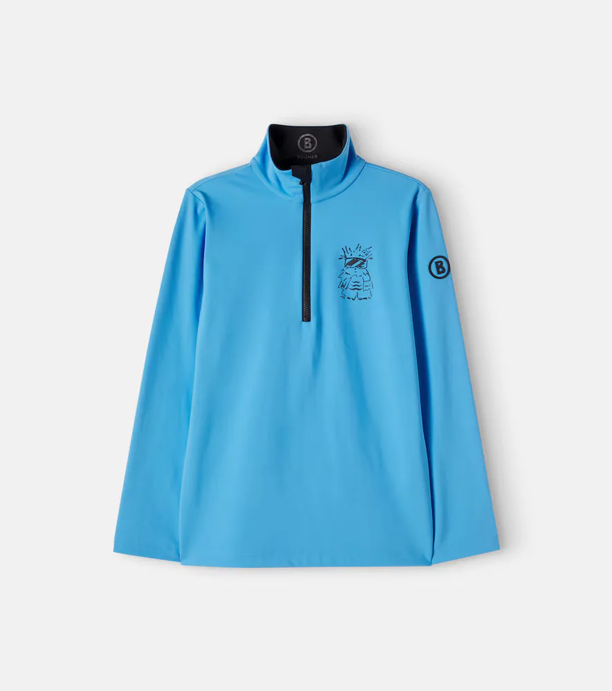 Printed Half-Zip Ski Top by Bogner Kids
