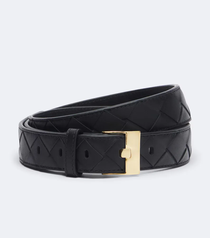 Intrecciato Leather Belt by Bottega Veneta
