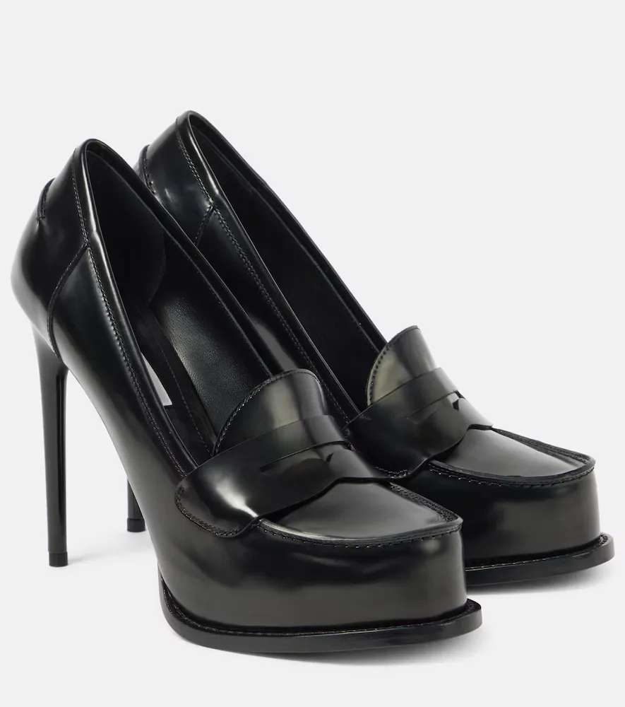 Leather Loafer Pumps by Victoria Beckham
