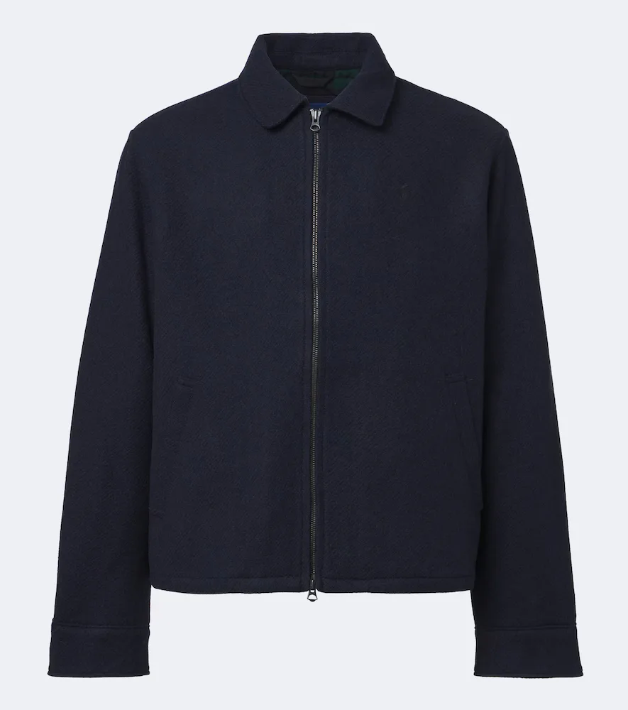 Langdon Wool Tweed Blouson Jacket