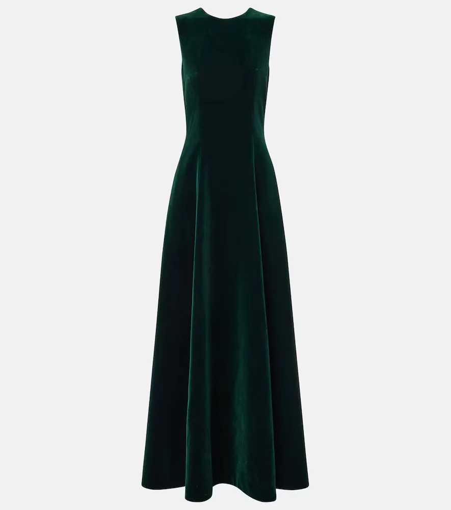 Nodin Cotton Velour Gown by Emilia Wickstead