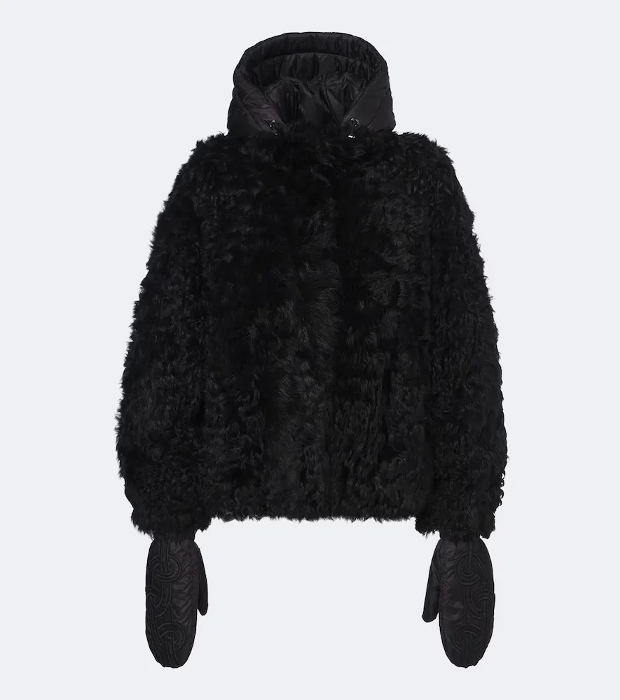 Liz Hooded Shearling Jacket
