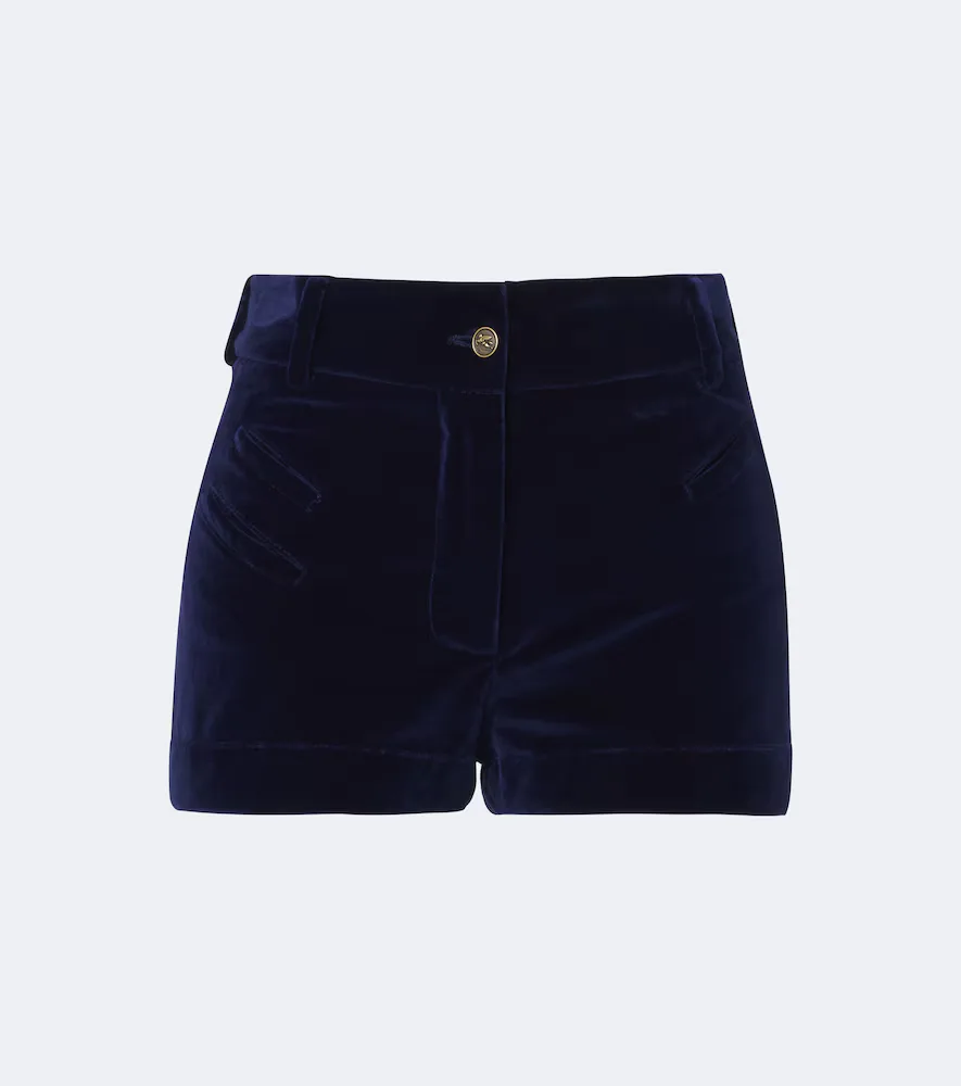 Cotton Velvet Shorts by ETRO