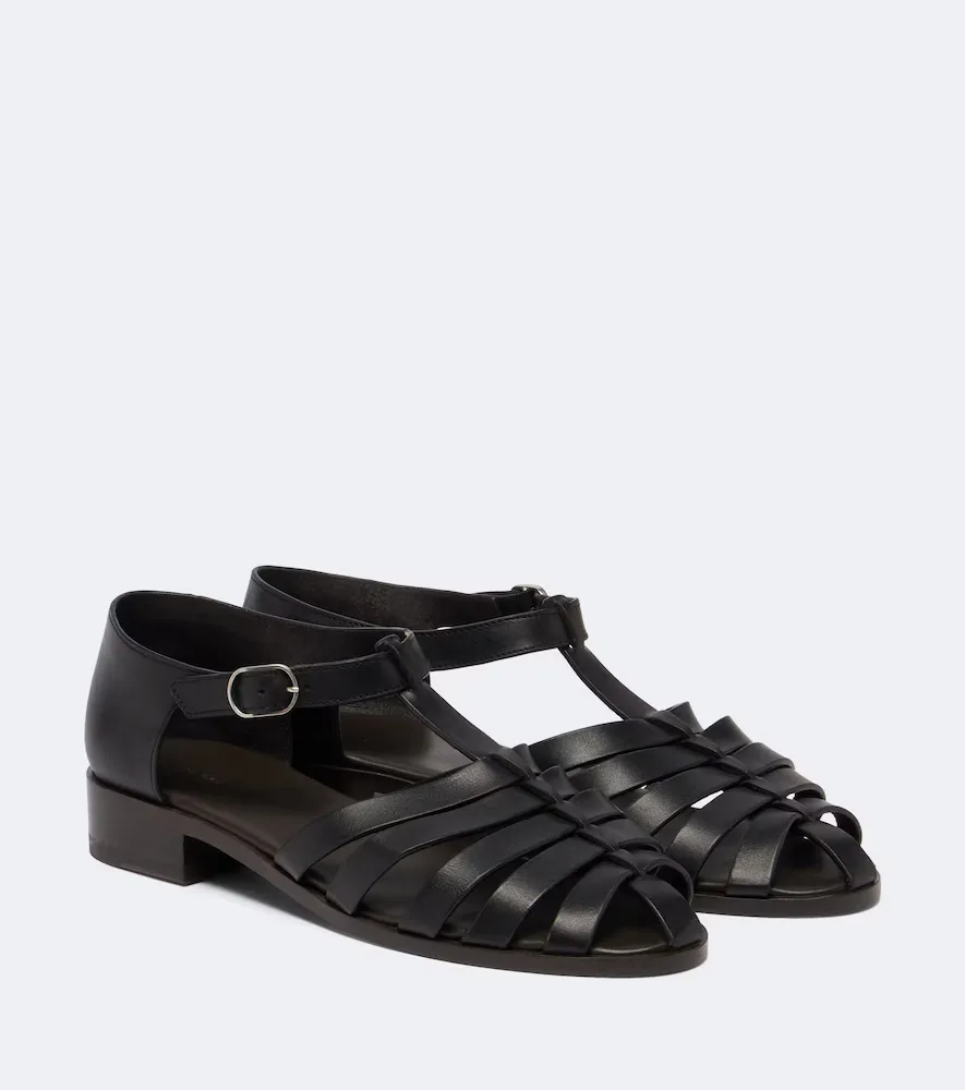 Phoebe Leather Sandals by The Row