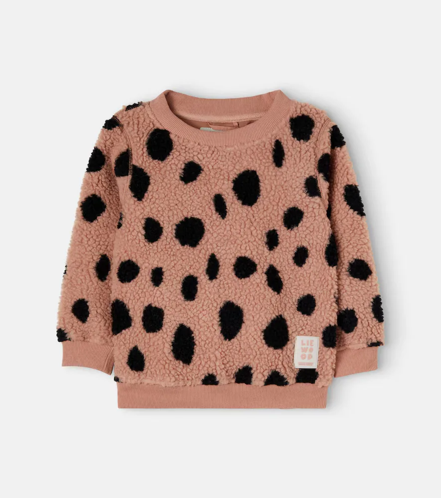 Ridley Leopard-Print Teddy Sweatshirt by Liewood
