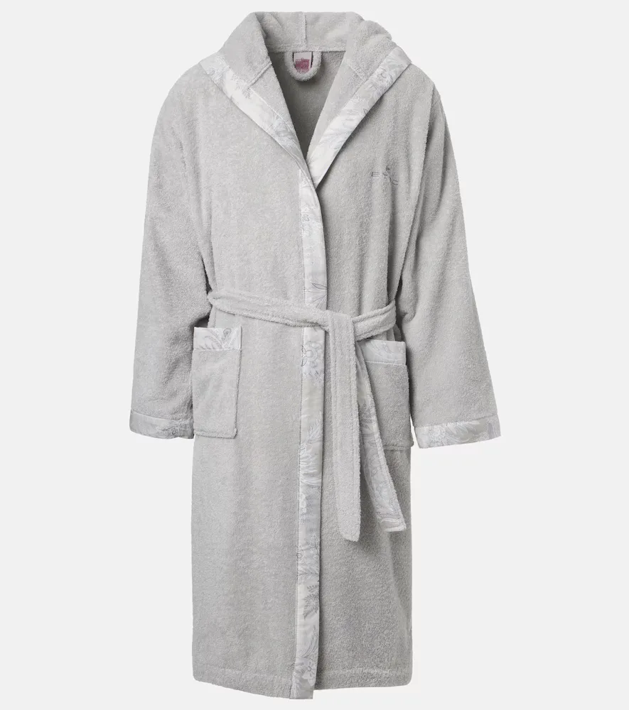 Caladium Cotton Terry Bathrobe by ETRO