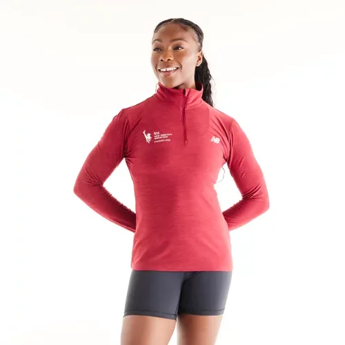 NYC Marathon Sport Essentials Space Dye Finisher 1/4 Zip Shirt by New Balance