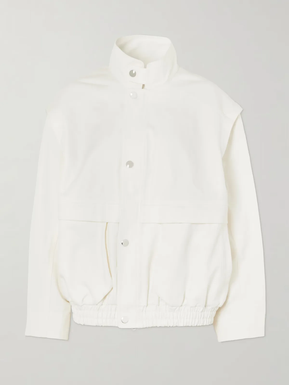 - Paneled Cotton-twill Jacket -