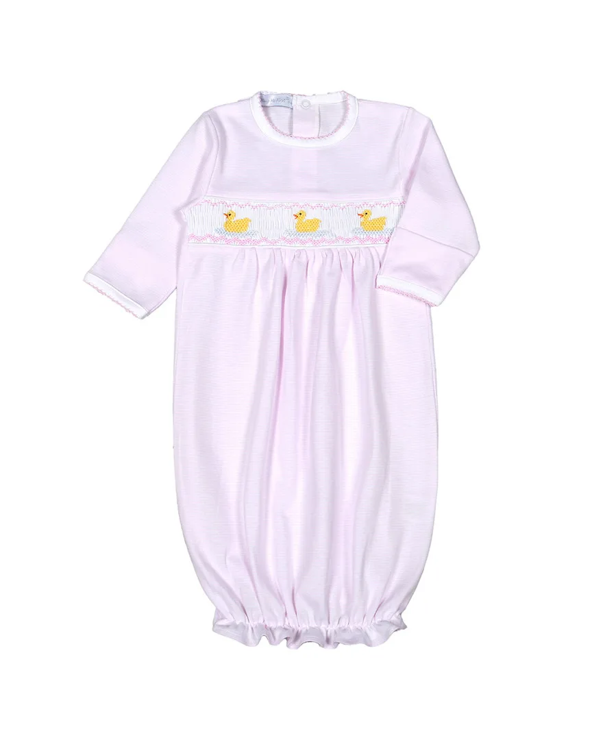 Duckies Hand Smocked Gown by Hug Me First
