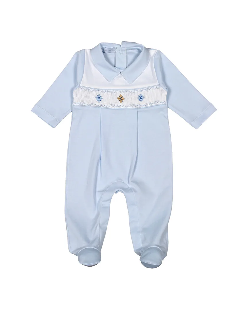 Hand Smocked Footie by Hug Me First