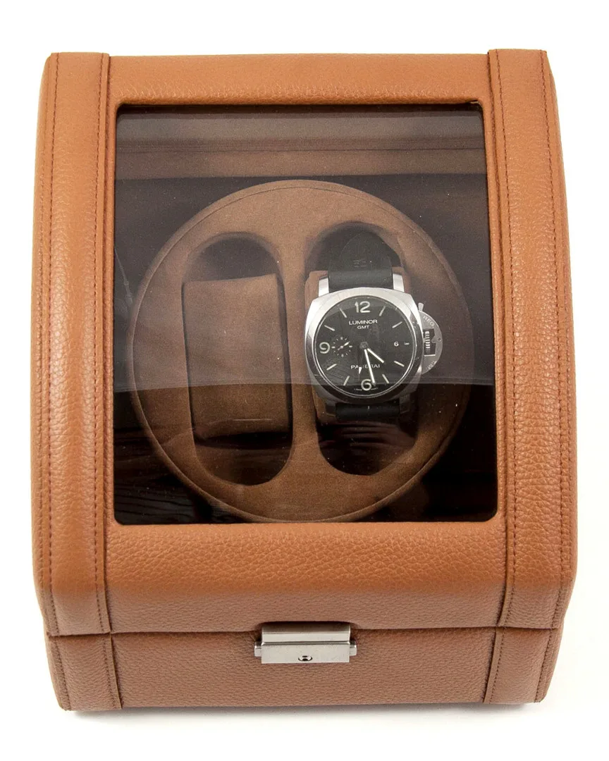 Leather 2-Watch Winder by Bey Berk