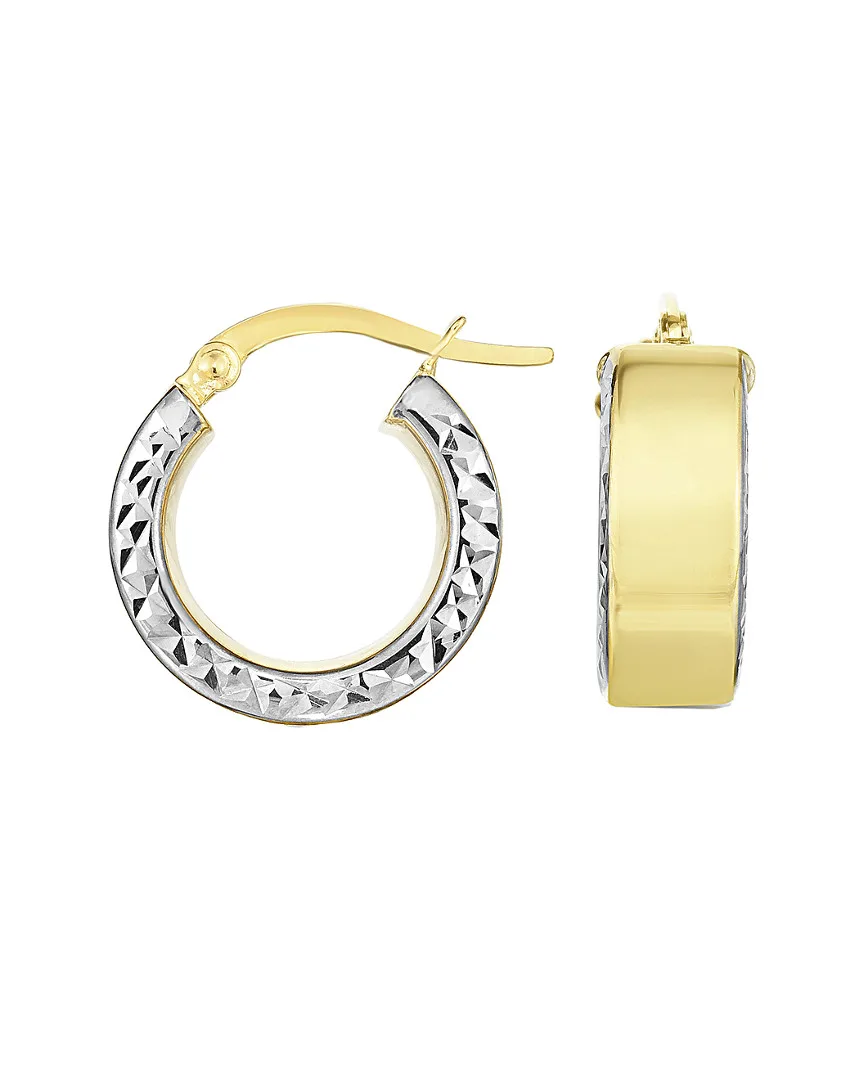 14K Italian Gold Hoops by Sphera Milano