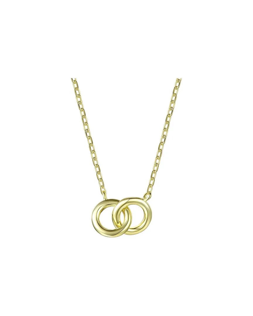 14K Over Silver Two-Ring Necklace by Genevive