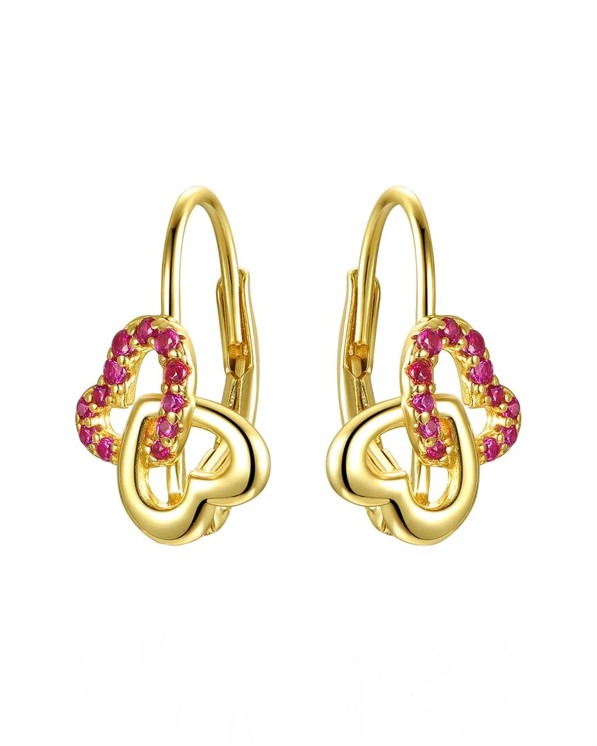 14K Plated Cz Butterfly Earrings by Genevive