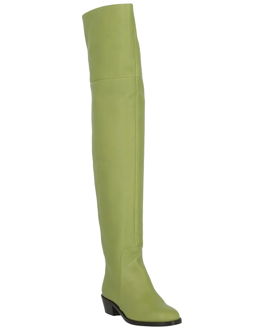 Bucaneve Leather Over-The-Knee Boot by Ferragamo