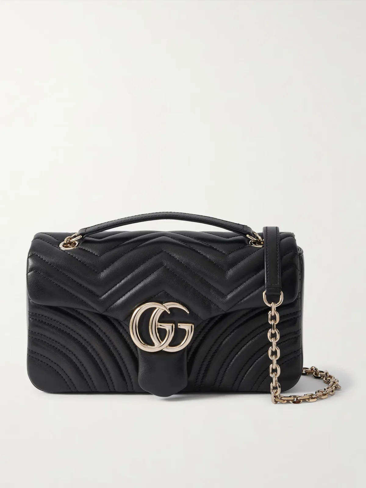 - Gg Marmont Quilted Leather Shoulder Bag -