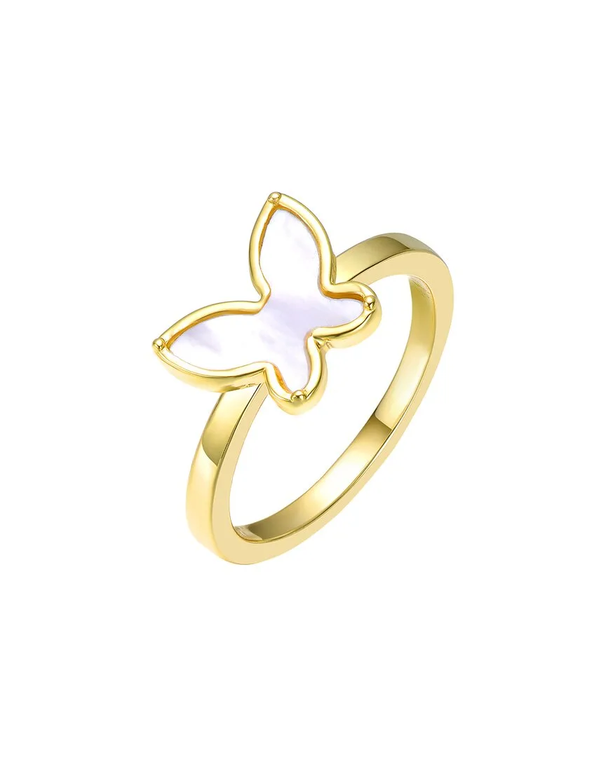 14K Plated Cz Butterfly Ring by Gigigirl