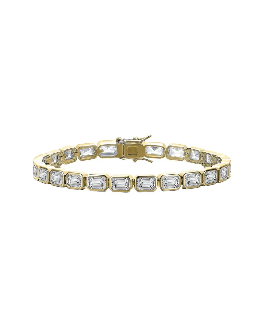 14K Plated Cz Tennis Bracelet