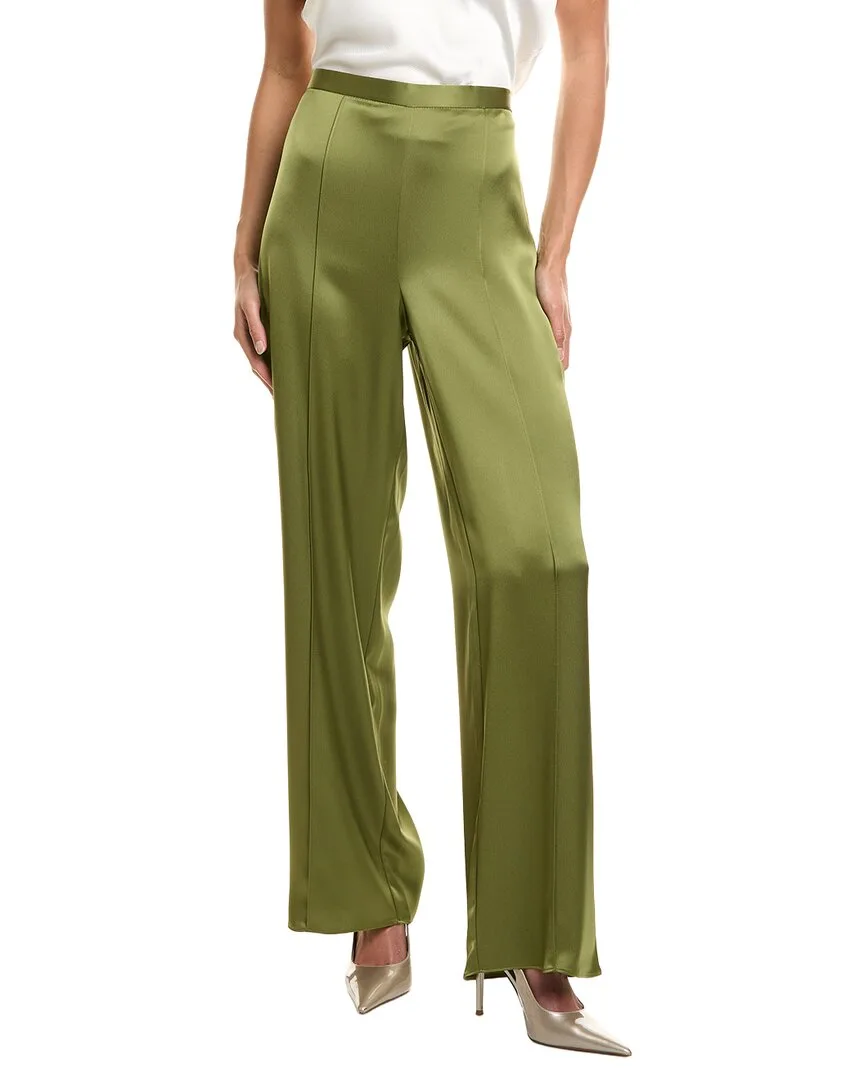 Liquid Satin Straight Pant by St. John