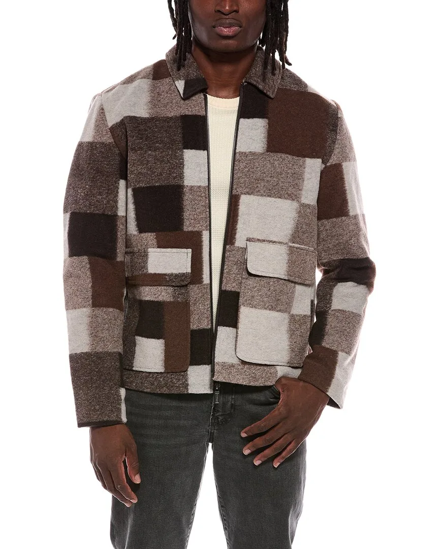 Elias Boiled Wool-Blend Jacket by Hunter