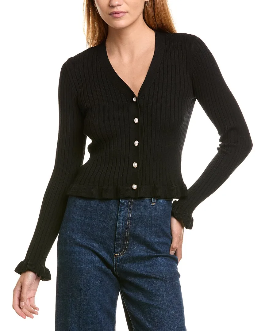 Ruffle Hem Cardigan