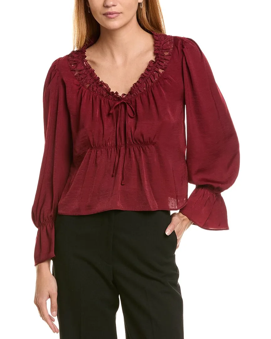 Scoop Neck Cropped Blouse