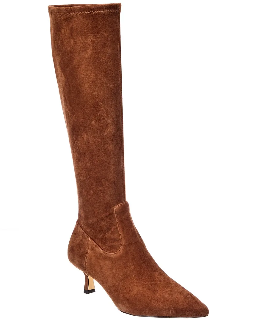 Isla Zip Suede Knee-High Boot