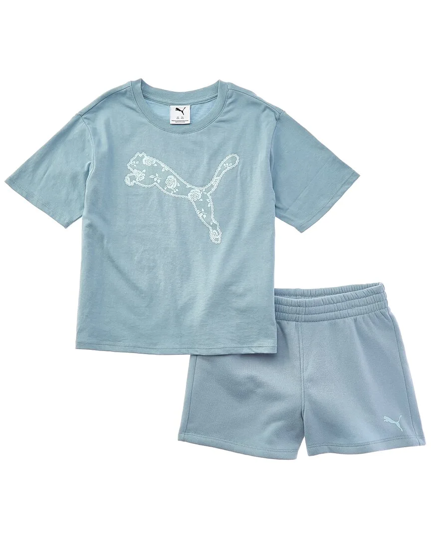 2Pc T-Shirt & Short Set by PUMA