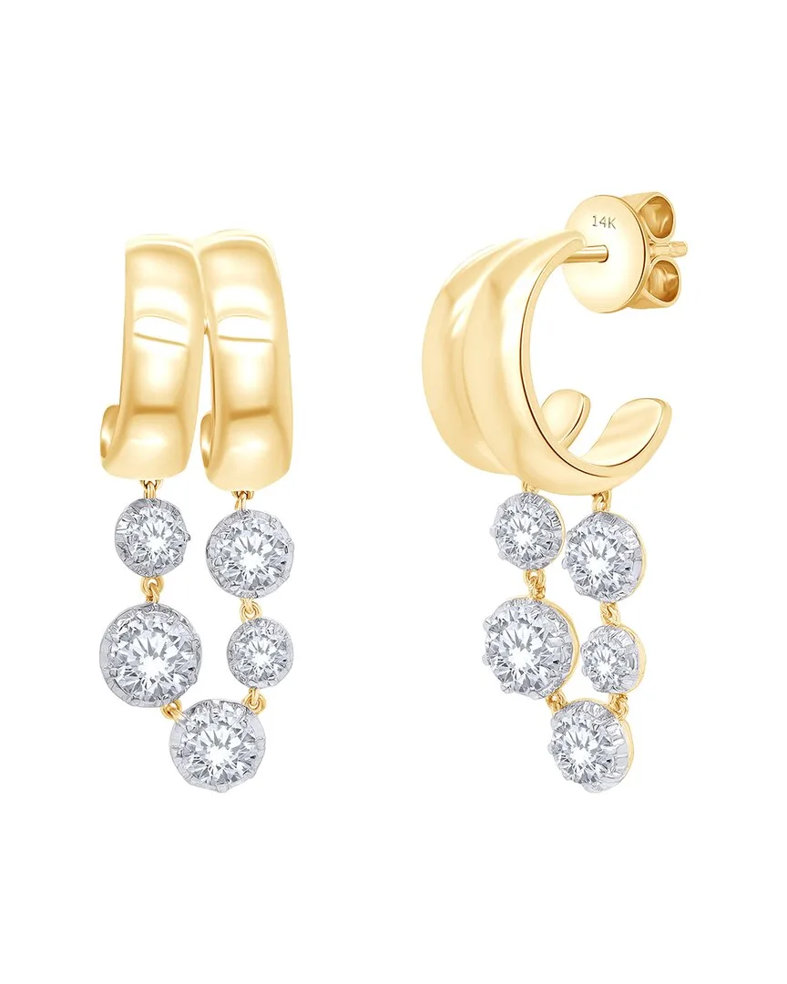 14K 2.00 ct. tw. Lab-Grown Diamond Earrings