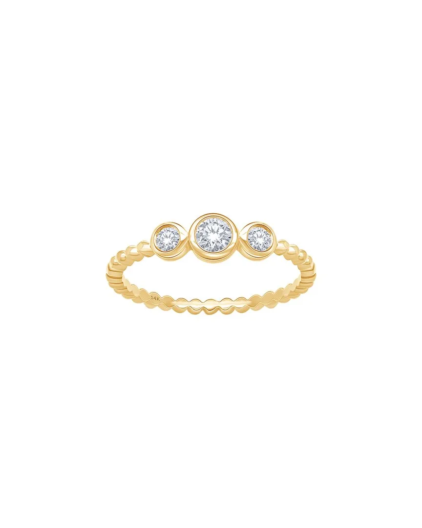 14K 0.26 ct. tw. Lab-Grown Diamond Ring