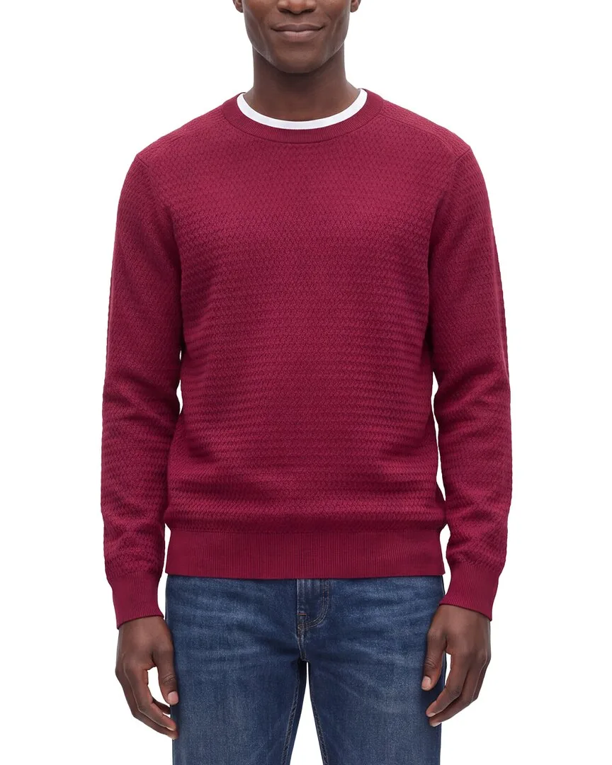 Textured Crewneck Sweater by Raffi