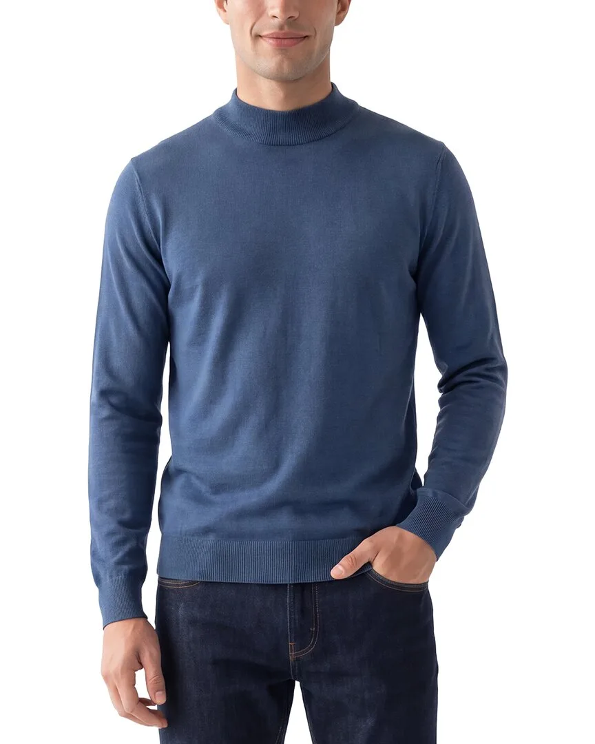 Jersey Mock Neck Sweater by Raffi