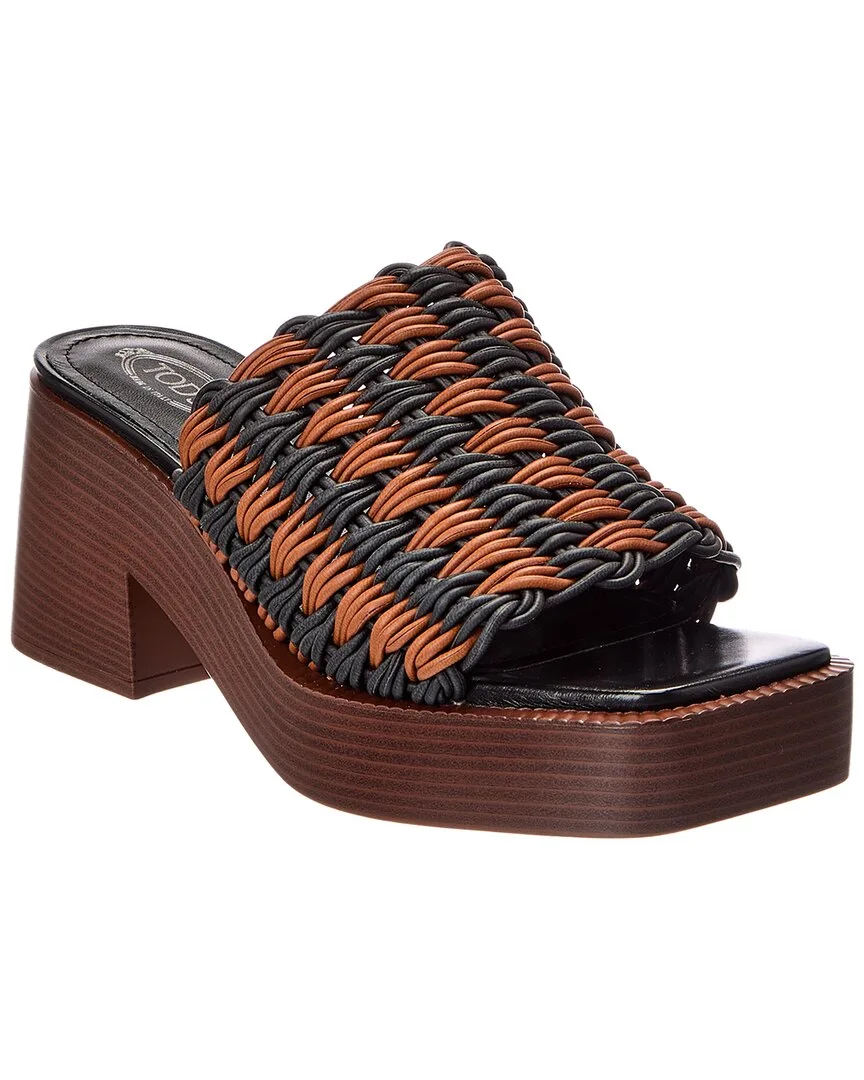 Leather Sandal by Tod's