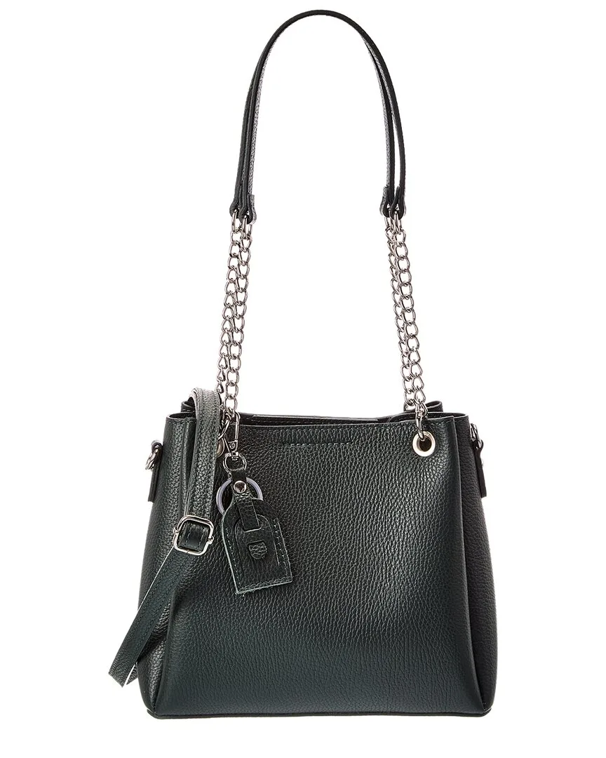 Italian Leather Top Handle Tote by Italian Leather