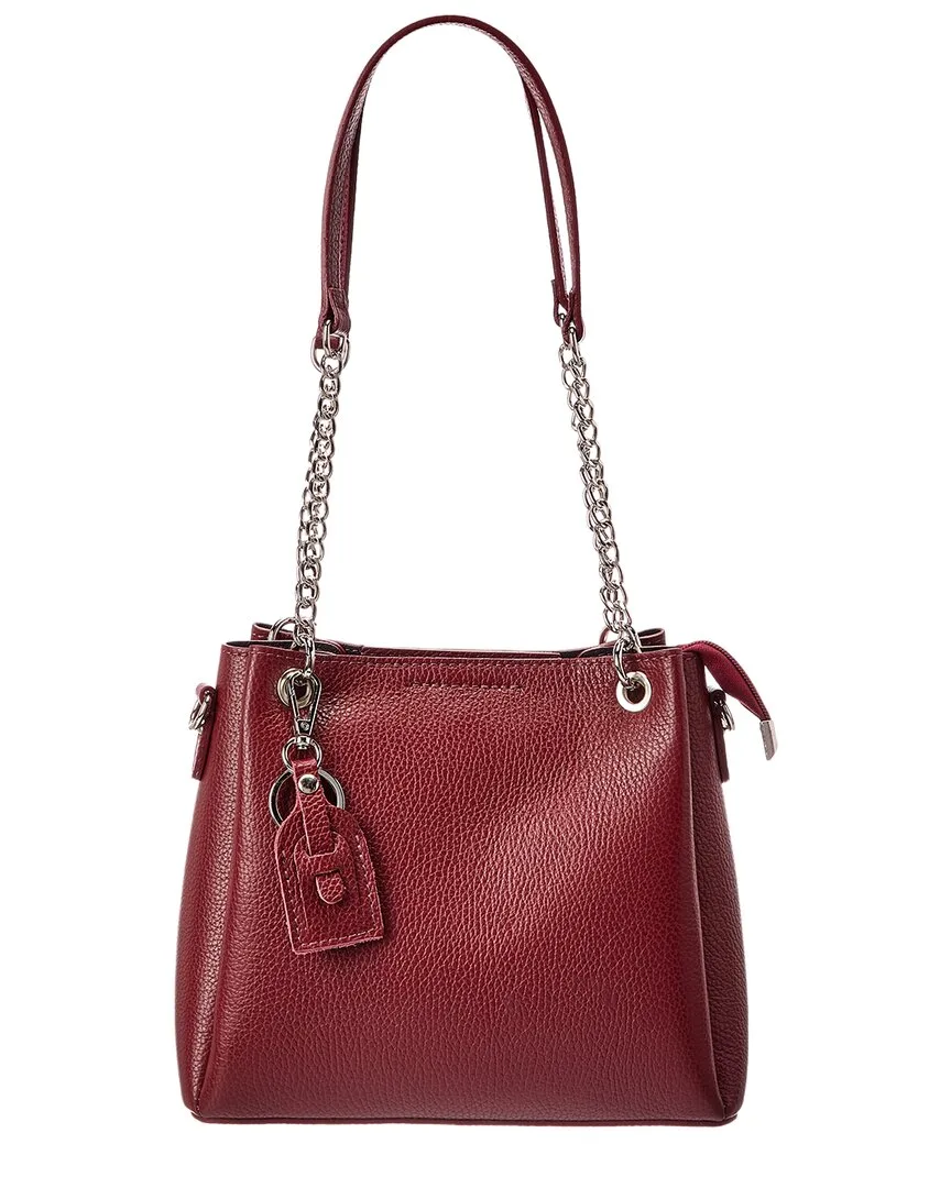 Italian Leather Top Handle Tote by Italian Leather