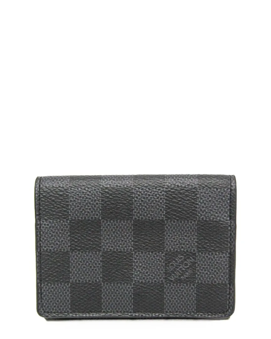 Black Damier Graphite Envelope Business Card Case (authentic Pre-Loved) by Louis Vuitton