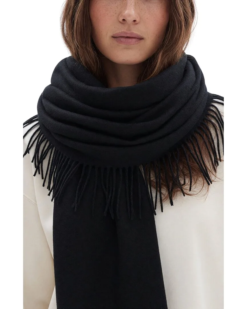 Double Fringe Scarf by Nicole Miller