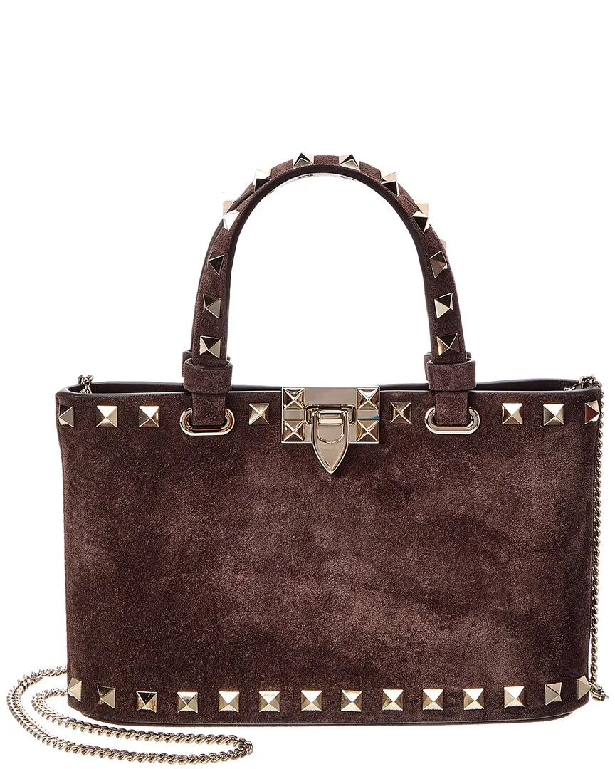 Rockstud Suede Shoulder Bag by Valentino