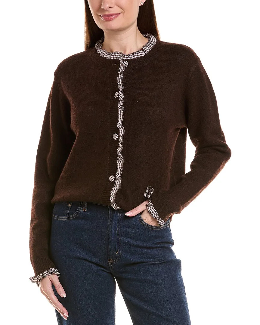 Marthe Wool-Blend Cardigan by Anna Kay