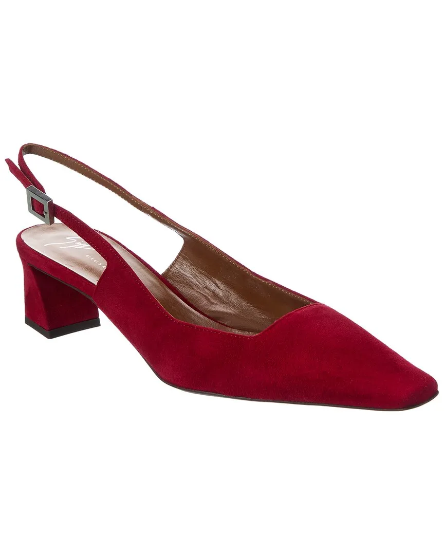 Brenda 45 Suede Slingback Pump by Giuseppe Zanotti