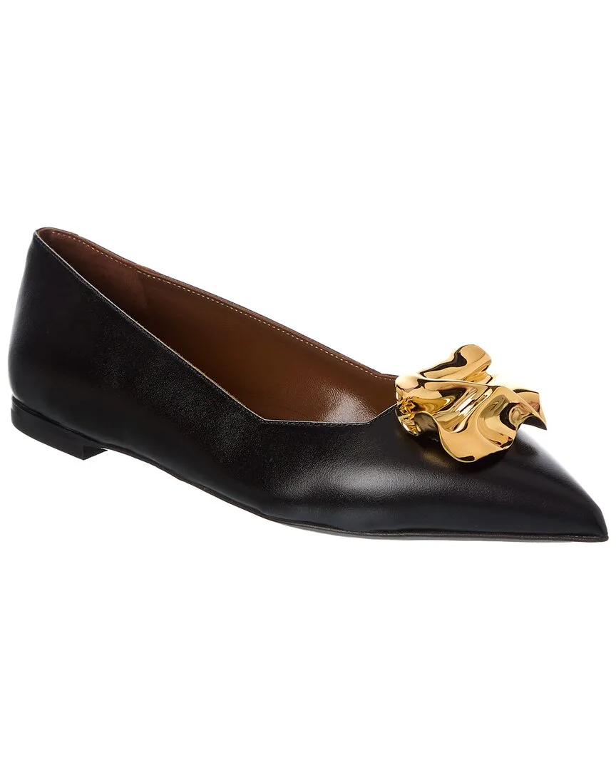 Lucrezia Leather Flat by Giuseppe Zanotti