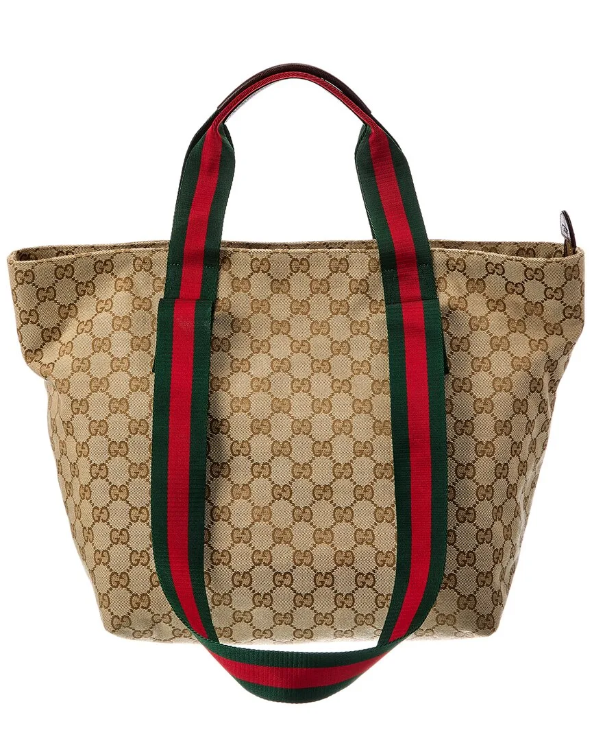 Small Gg Canvas Tote by Gucci