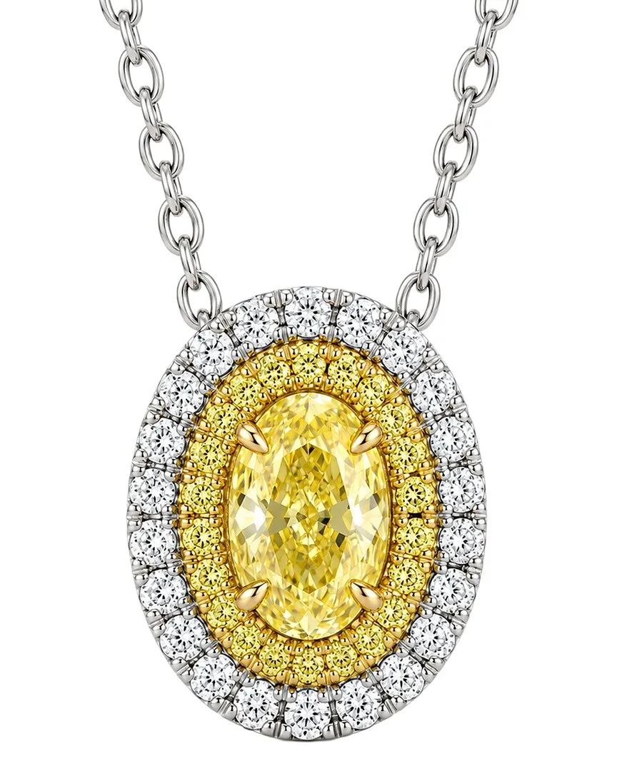 14K 1.33 ct. tw. Lab-Grown Diamond Pendant by Elan Jewels