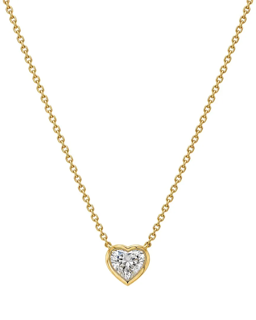 14K 0.51 ct. tw. Lab-Grown Diamond Solitaire Pendant