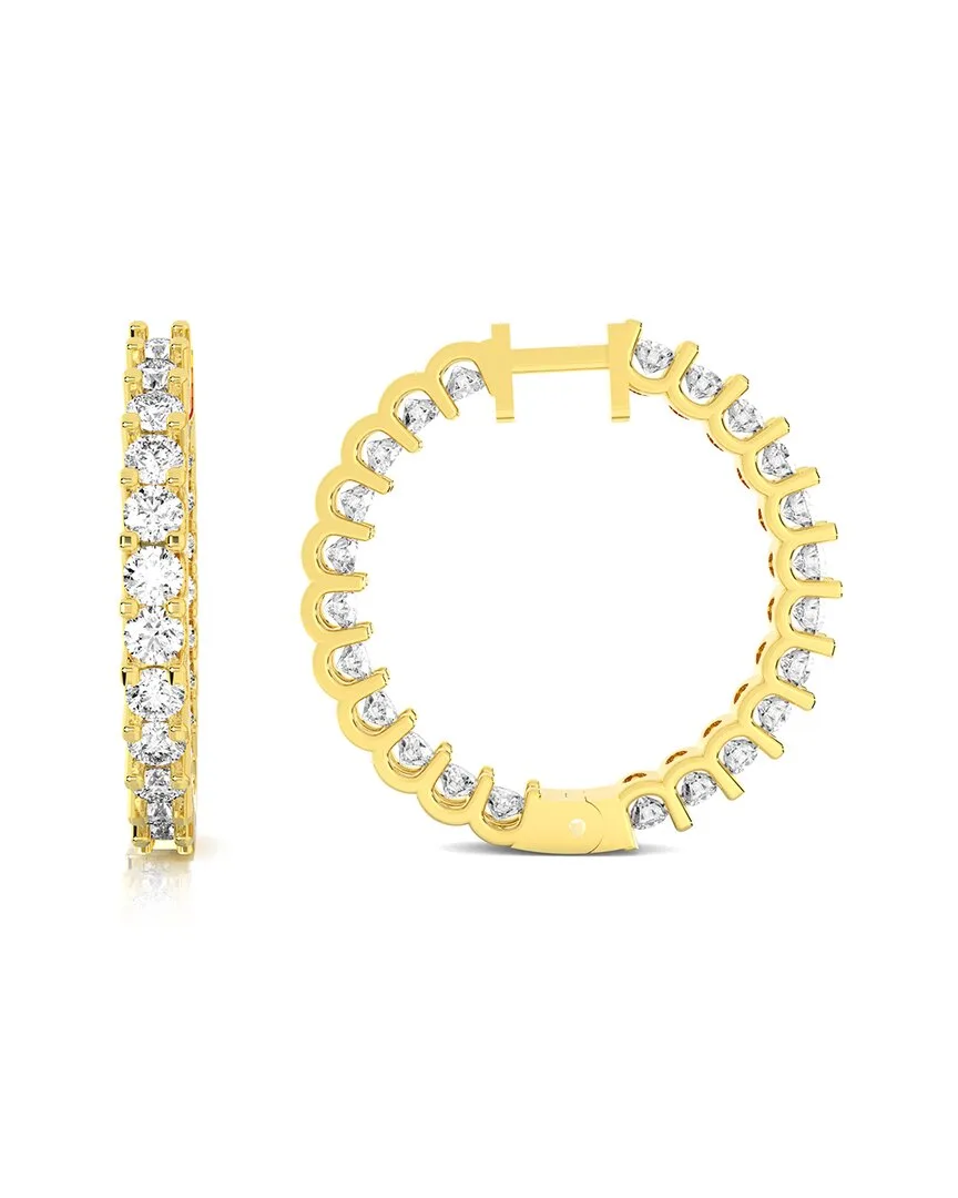 14K 3.00 ct. tw. Lab-Grown Diamond Hoop Earring by Amairah