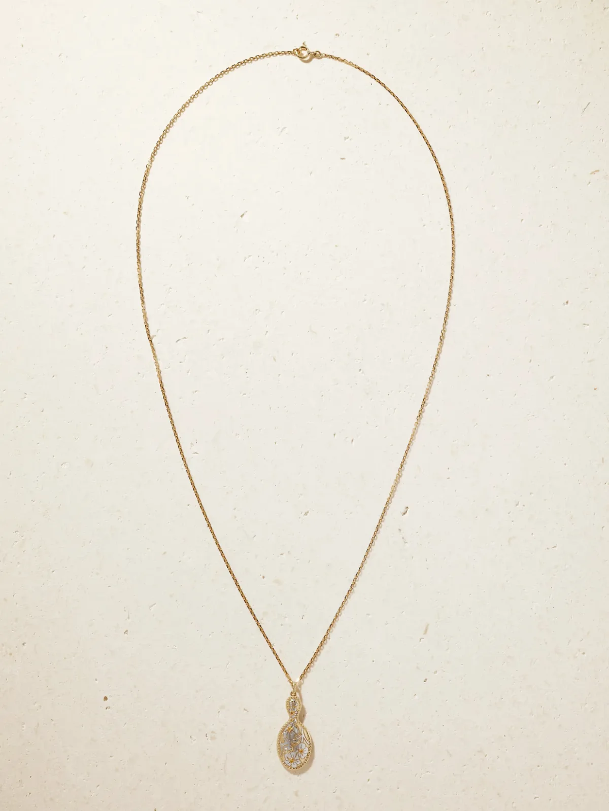 - Joli Miroir 18-karat Yellow And White Gold Citrine Necklace -