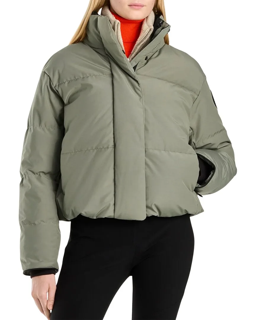 Grandview Cropped Black Disc Down Jacket