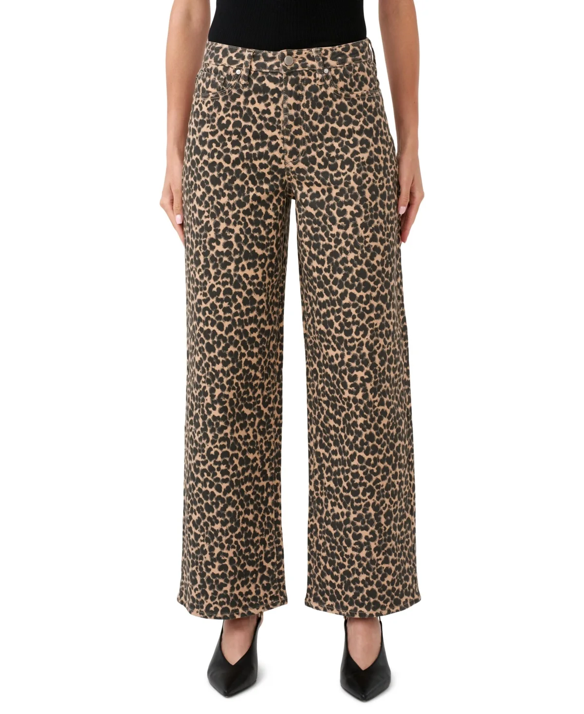 Cheetah Wide Leg Jean by Rebecca Minkoff