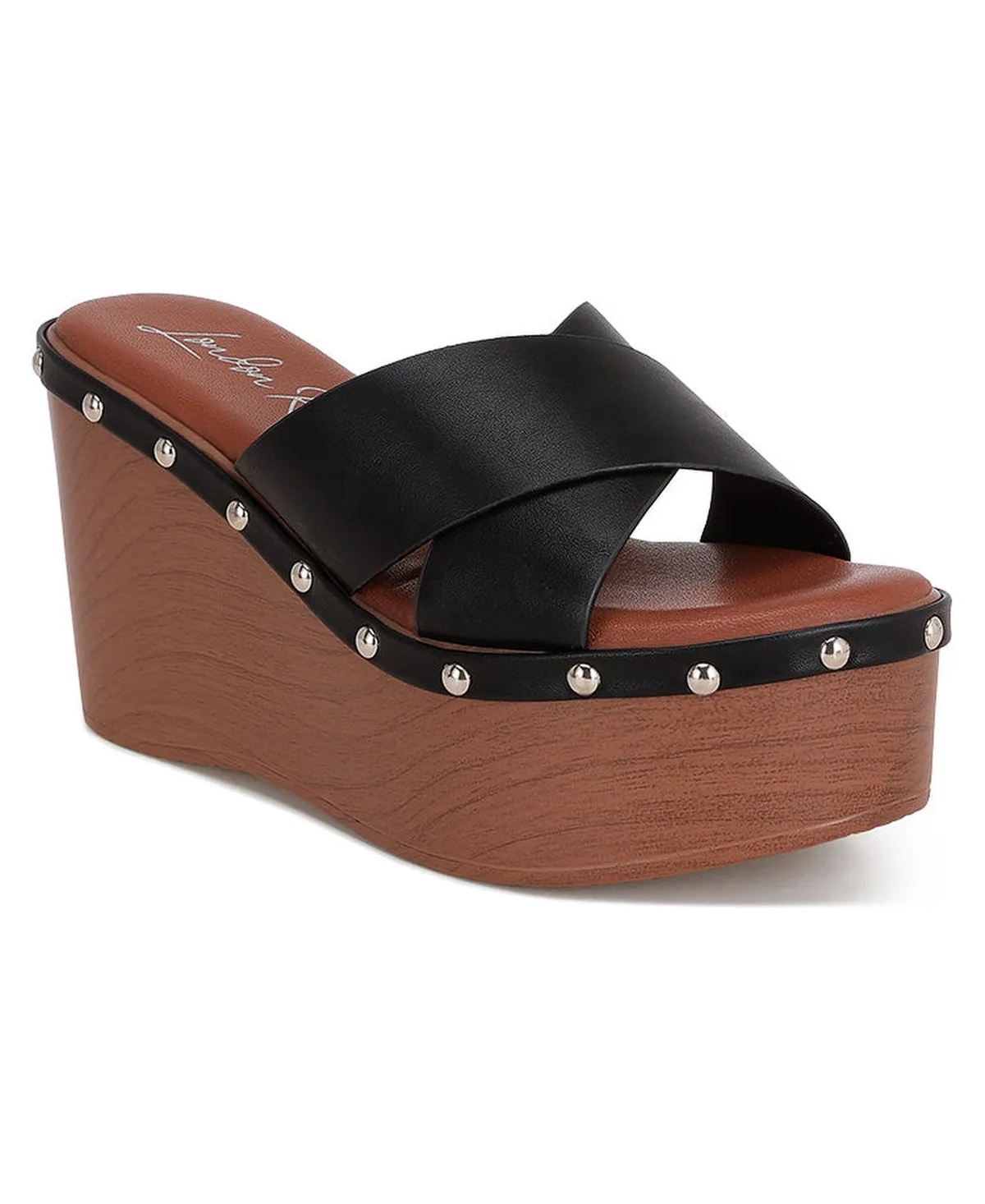 Ciriya Criss Cross Straps Wedge Heels by London Rag