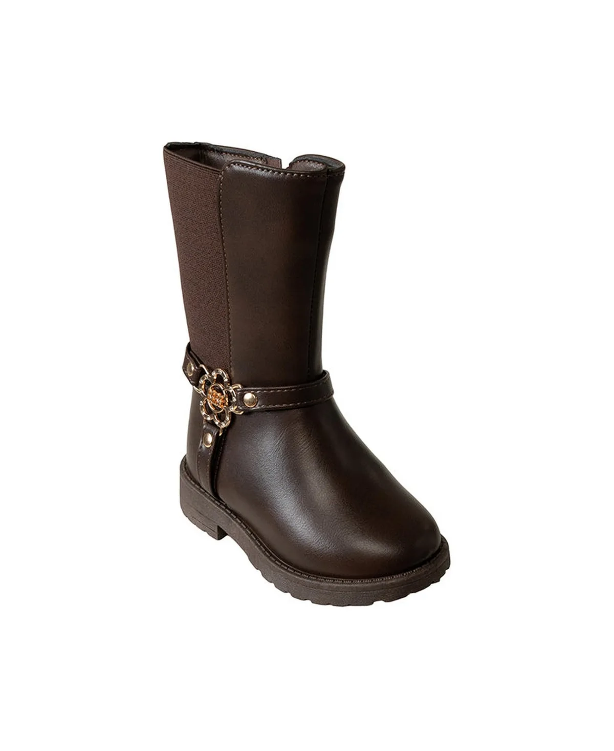 Rider Boots with Flower Logo Harness by bebe